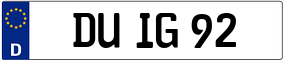 Trailer License Plate